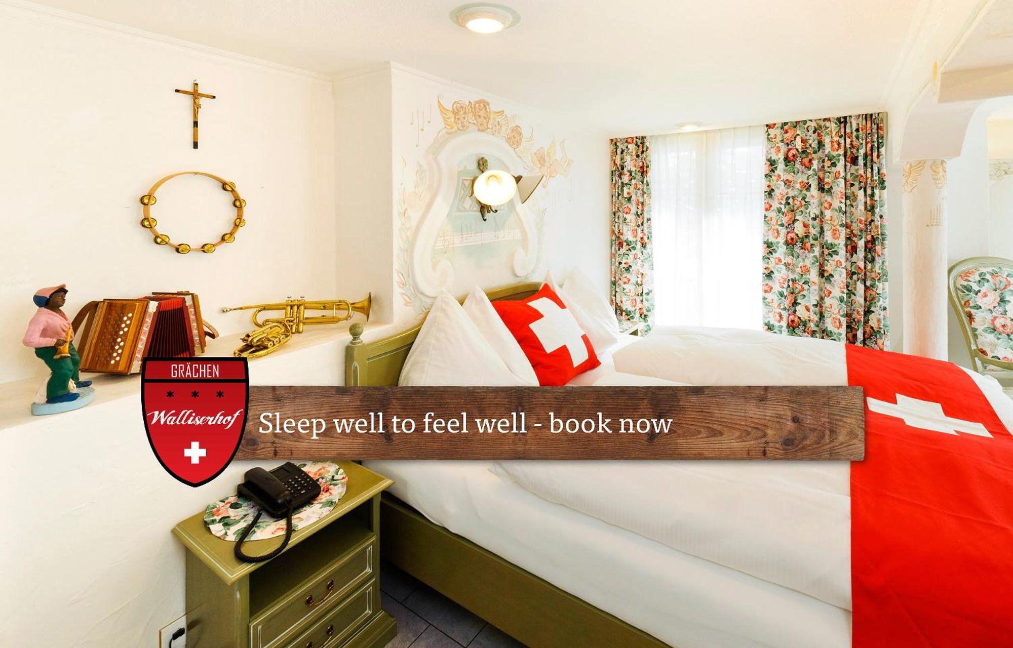 Hotel Walliserhof - The Dom Collection Grachen Room photo