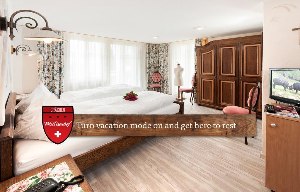 Hotel Walliserhof - The Dom Collection Grachen Room photo